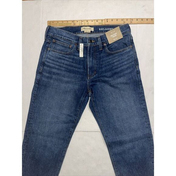 MADEWELL RELAXED TAPER Jeans In Medium Wash Mens Size 32X29 New - Picture 2 of 9